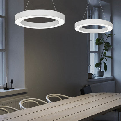 LED Pendant Ring Ceiling Light Modern Metal Acrylic Light