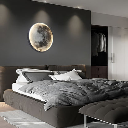 Full Moon Lamp Wall Modern Round LED Artistic Lamp