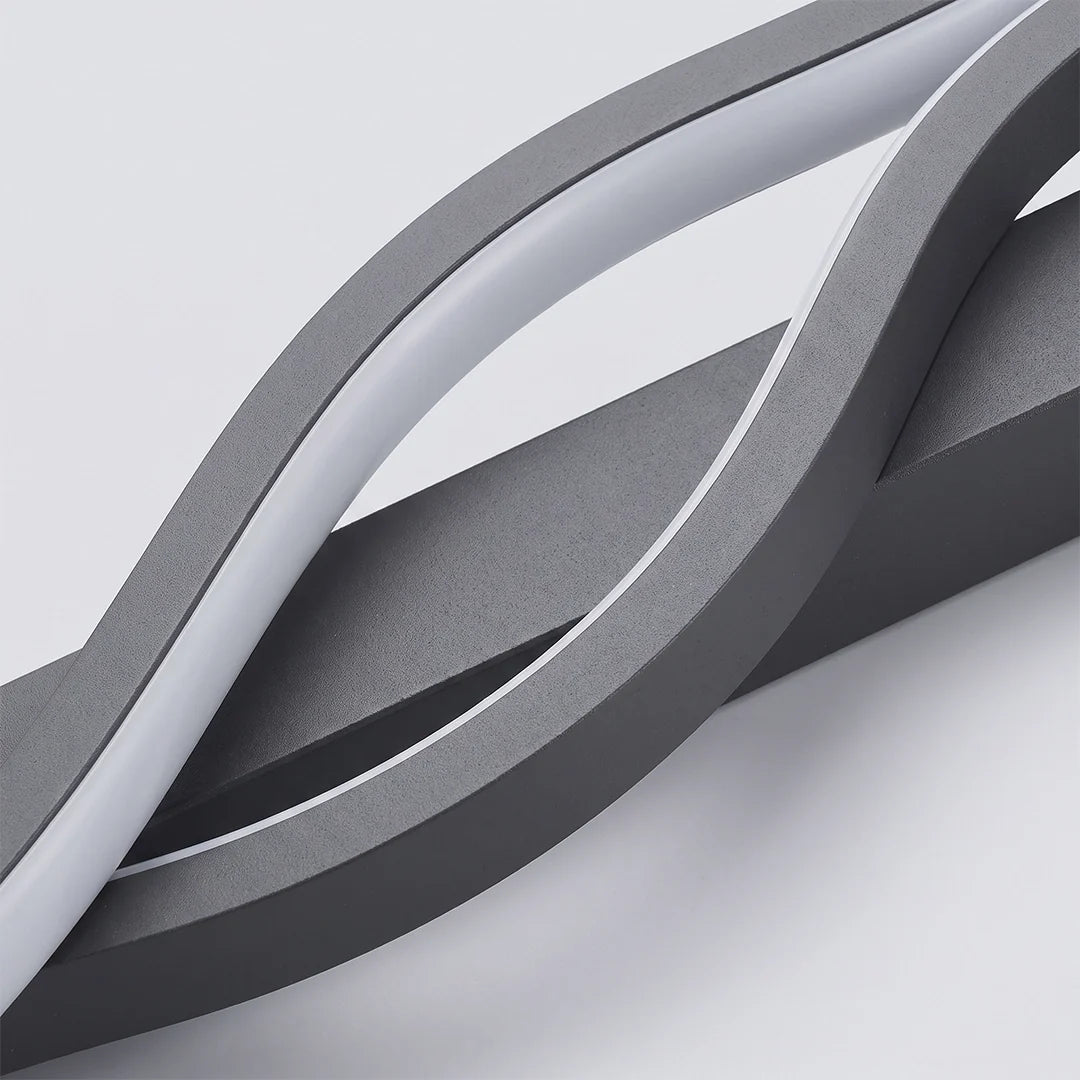 Modern Linear Wall Sconce Creative Black Aluminum Lamp