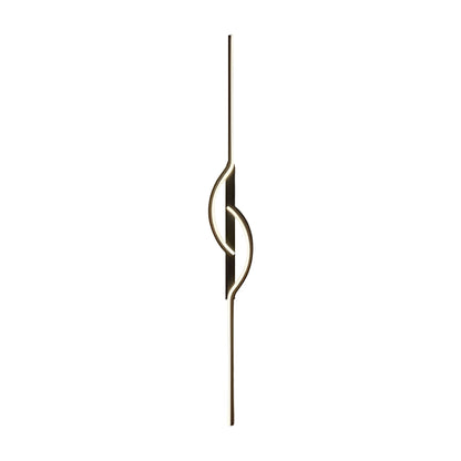 Modern Linear Wall Sconce Creative Black Aluminum Lamp