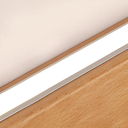 Modern Minimalist Wood Up&Down LED Long Strip Indoor Wall Sconce
