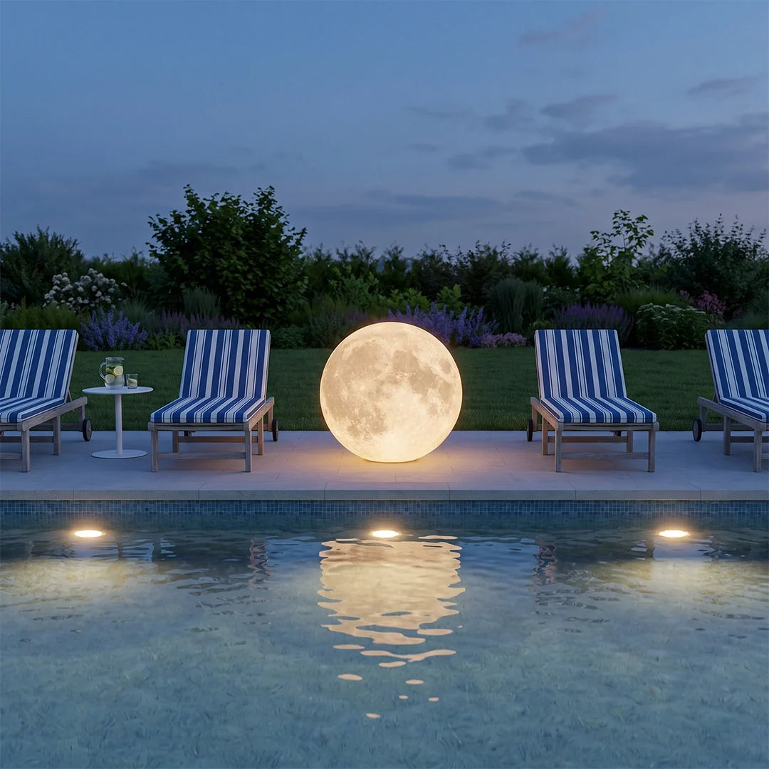 Moon Light Modern Waterproof Outdoor LED Lawn Light