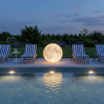 Moon Light Modern Waterproof Outdoor LED Lawn Light