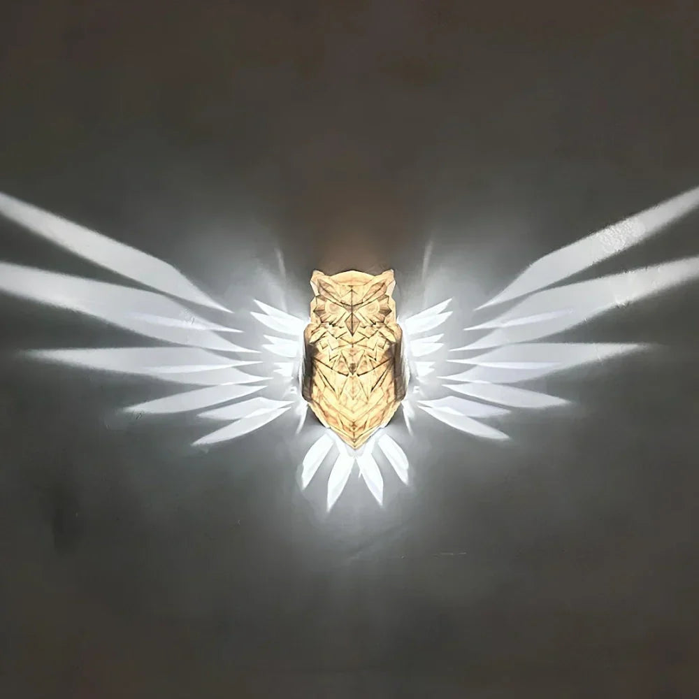 Projection Wall Light – LED Animal Silhouette Night Light, Eagle, Owl, Antlers or Peacock
