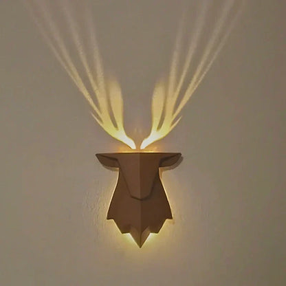 Projection Wall Light – LED Animal Silhouette Night Light, Eagle, Owl, Antlers or Peacock