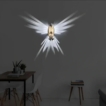 Projection Wall Light – LED Animal Silhouette Night Light, Eagle, Owl, Antlers or Peacock