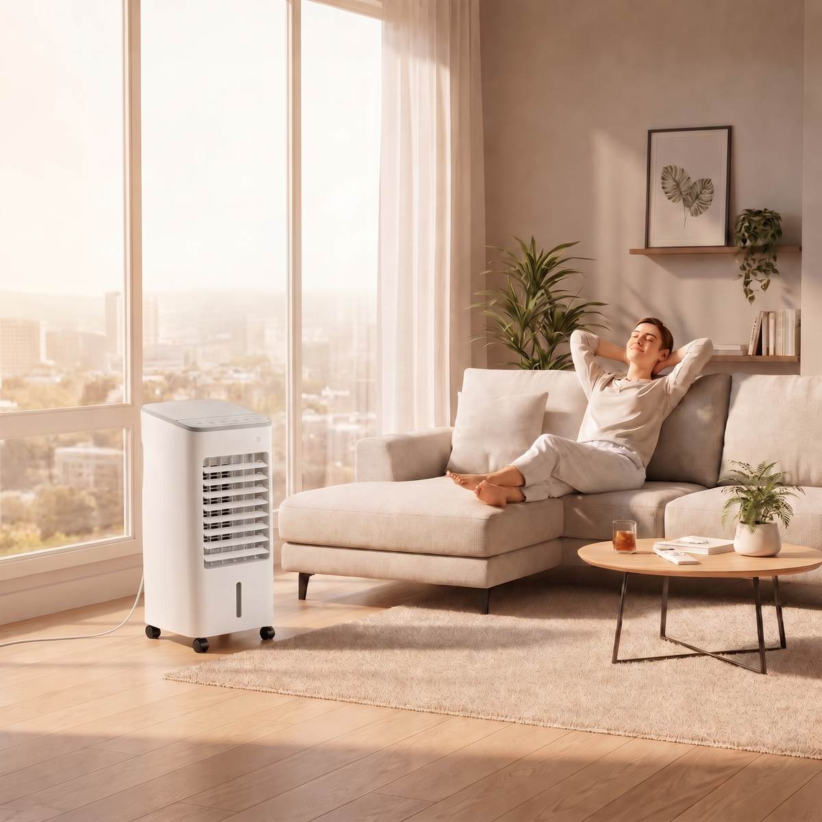 Portable Air Cooler - 3 in 1 Fan and Humidifier