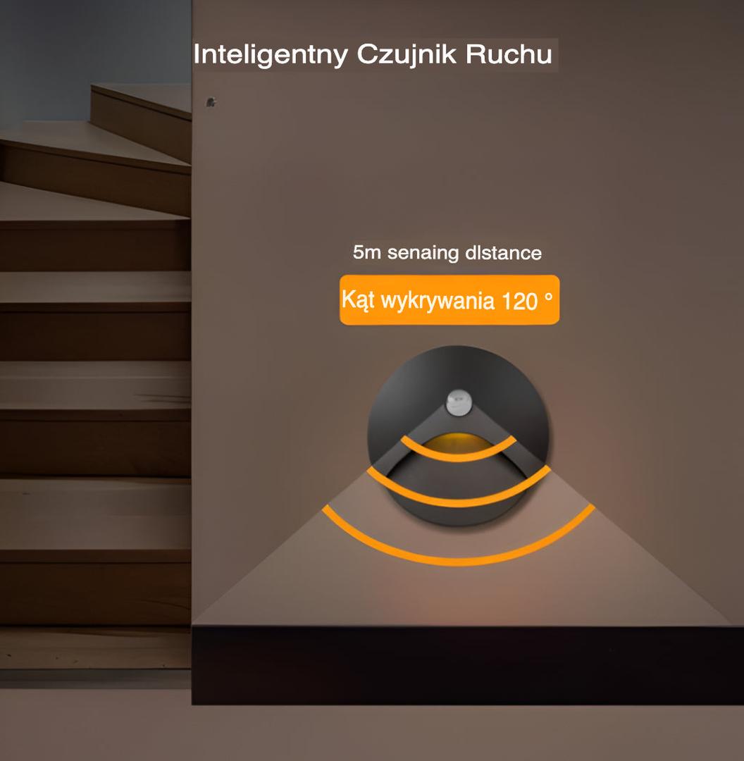 Lampa Ścienna LED IP65 | Czujnik Ruchu