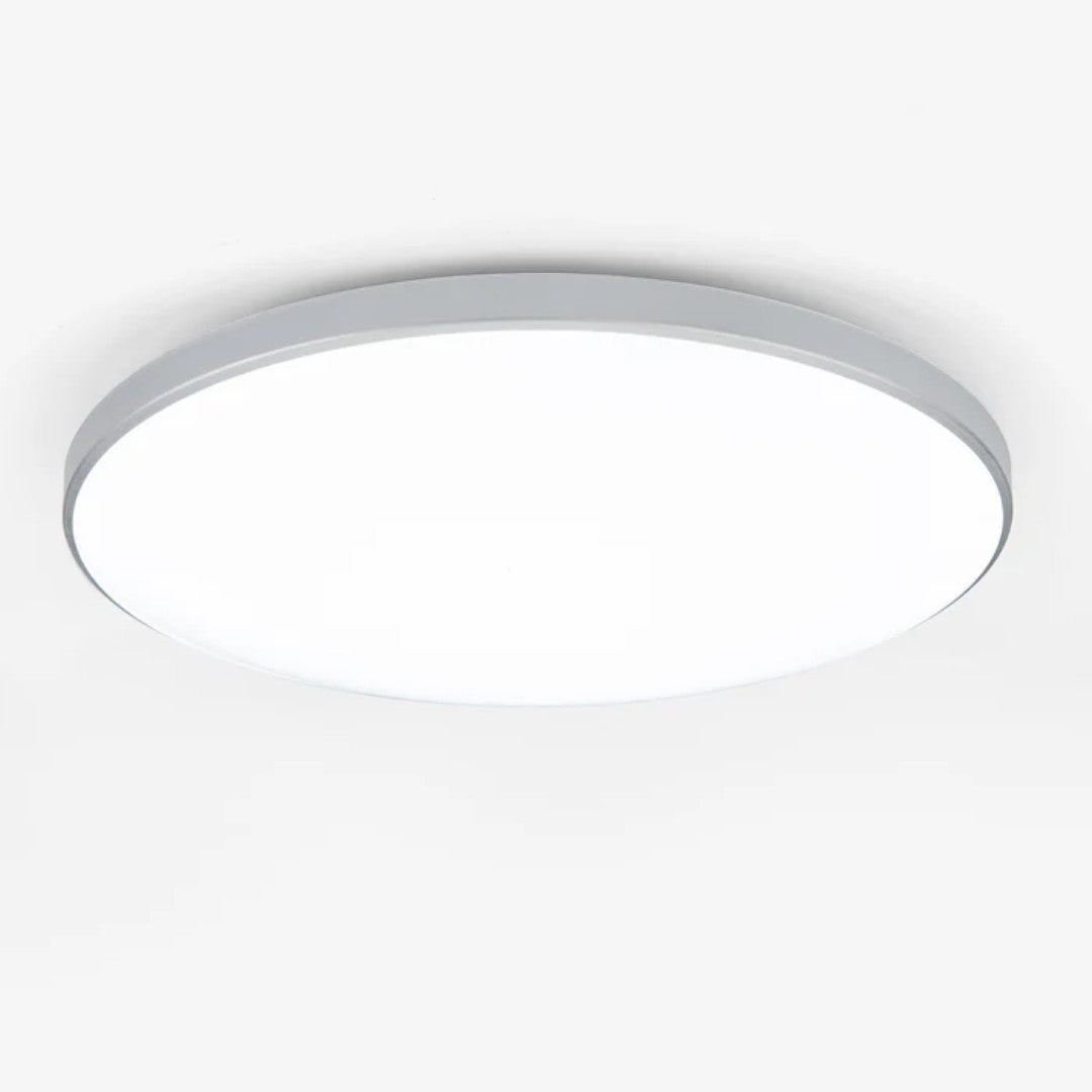 Ultra-Slim LED Ceiling Light – 2cm Round Flush Panel, 23 to 45cm, Black, White, Silver or Gold