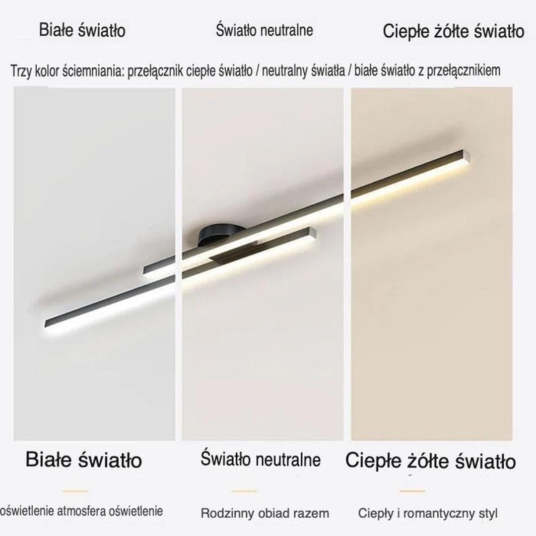 Linear Ceiling Light - Modern Aluminium LED Lamp
