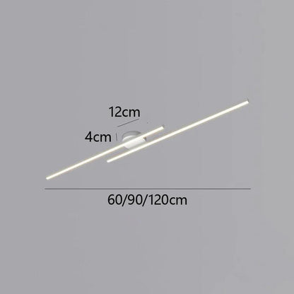 Linear Ceiling Light - Modern Aluminium LED Lamp