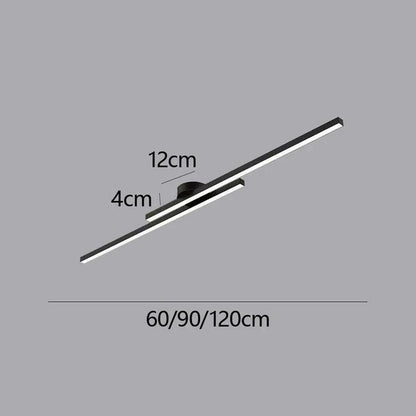 Linear Ceiling Light - Modern Aluminium LED Lamp
