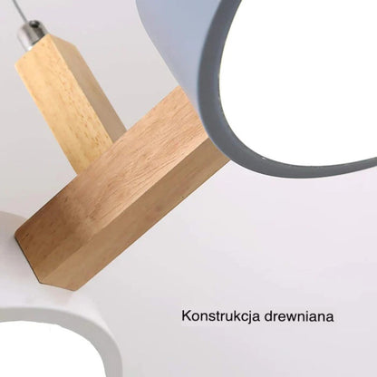 Multi Pendant Light – Scandinavian Metal Cylinders, 77cm Cluster, White, Grey or Green, Dimmable Option