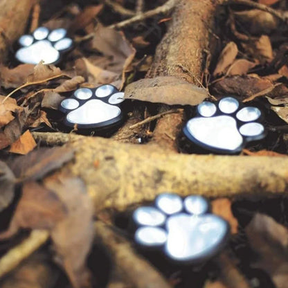 Paw Print Solar Lights – Waterproof Garden Path Lights, Warm, Cool or Multicolour, 3 to 24 Pack