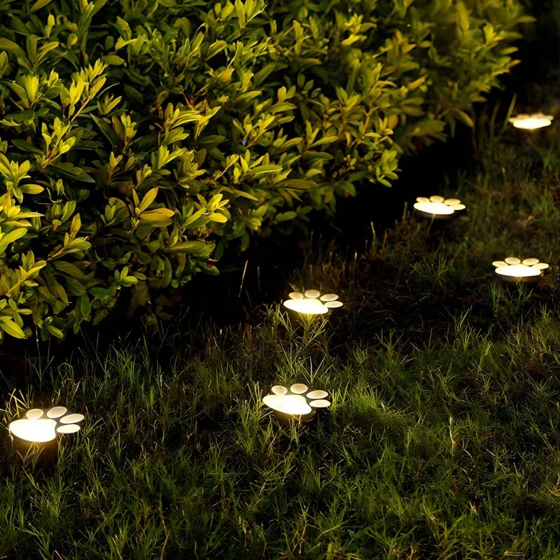 Warm furry waterproof solar garden lamp