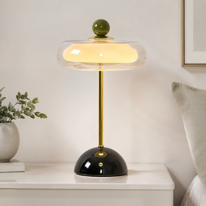 Calie Memphis Glass Bauble Touch Table Lamp