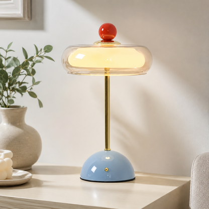 Calie Memphis Glass Bauble Touch Table Lamp