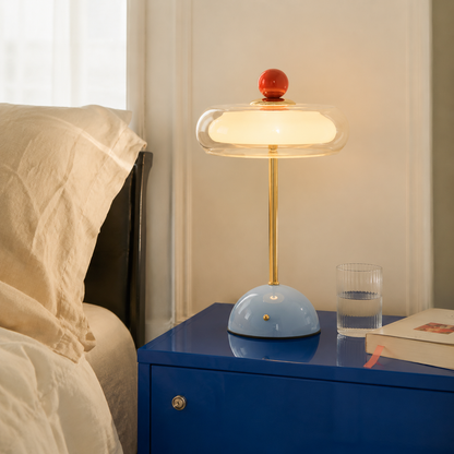 Calie Memphis Glass Bauble Touch Table Lamp