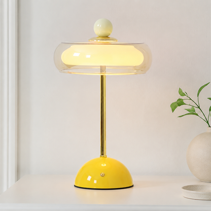 Calie Memphis Glass Bauble Touch Table Lamp
