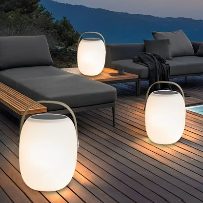 Outdoor Solar Floor Lanterns Portable Lantern LED Light