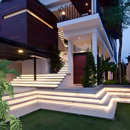Outdoor Stair Lighting Strips Silicone White LED Light
