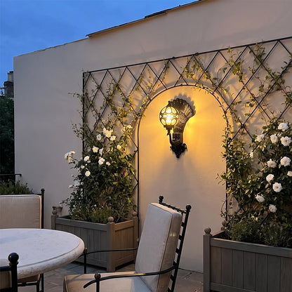 Peacock Wall Light Waterproof Retro European Aluminum Wall Sconce