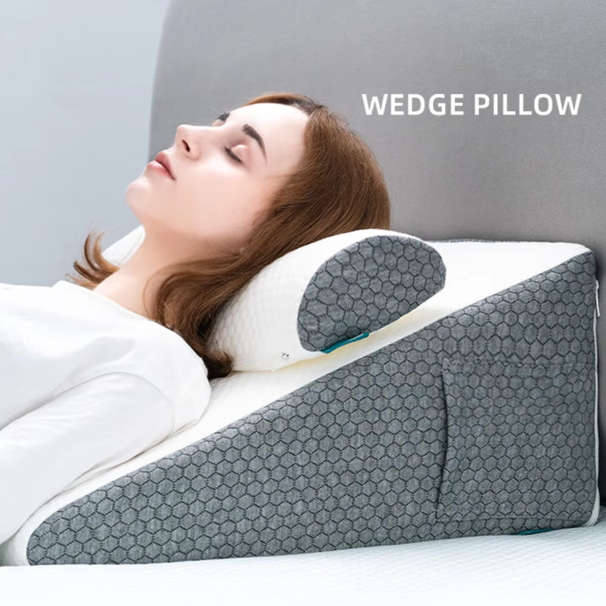 PropZilia 6-in-1 Bed Wedge Pillow for Acid Reflux and GERD Relief