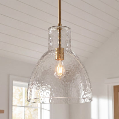 Marcellus Classic Metal Clear Glass Outdoor Lantern Pendant Light