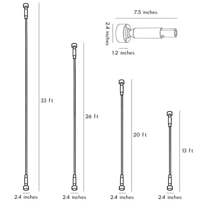 Skyline Linear LED Lighting Rotatable Ultra-Thin Steel Bar Light
