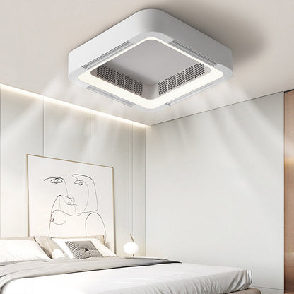 Low Profile Bladeless Ceiling Fan with Light Inverter LED Light