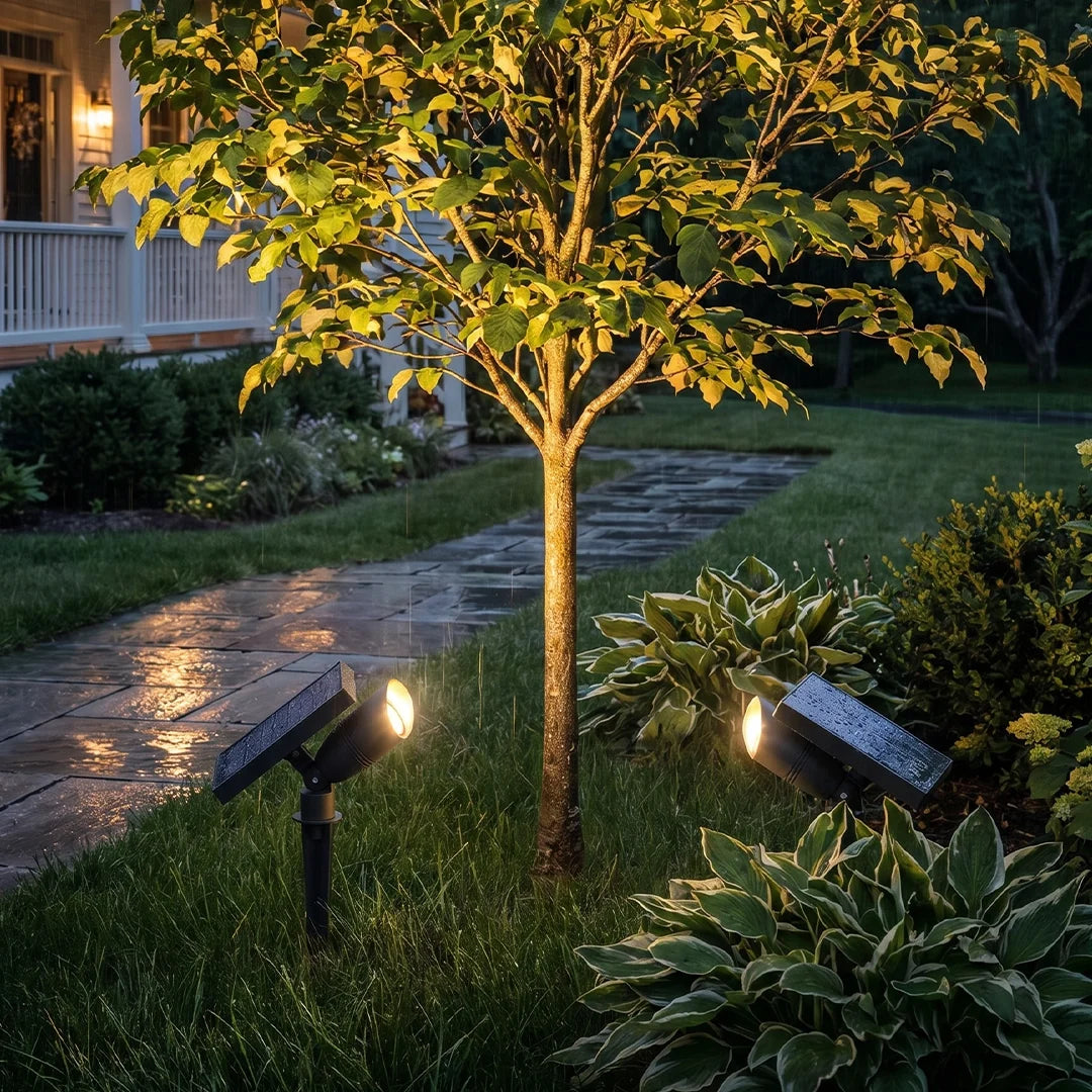 Solar Spotlight for Trees Outdoor Courtyard Lawn Landscape Light