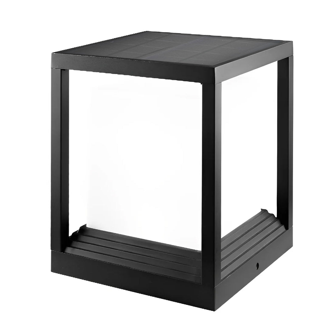 Garden Pedestal Lights Minimalist Square Waterproof LED Light