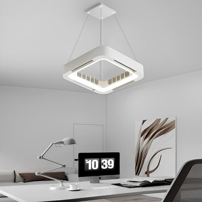 Low Profile Bladeless Ceiling Fan with Light Inverter LED Light