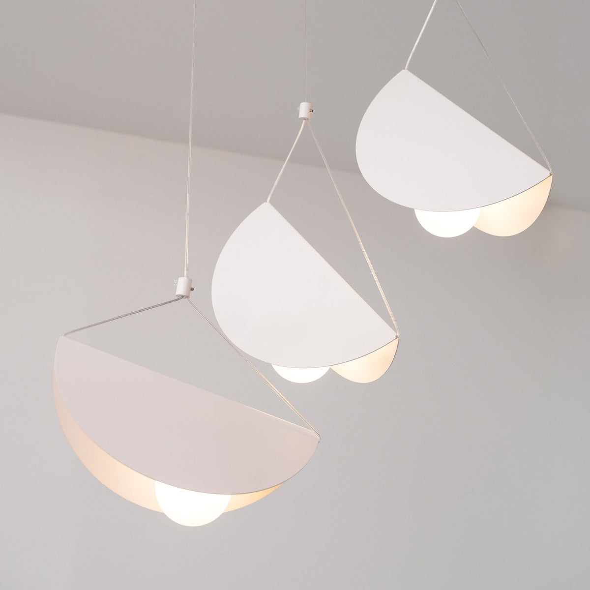 White Glider Minimalist Line Pendant Light