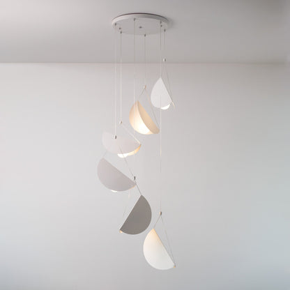 White Glider Minimalist Line Pendant Light