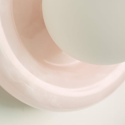 Alabaster Wall Light - Stone Bubble Plate Sconce