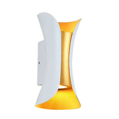 Up Down Lighting Wall Lights Modern Curved LED Waterproof Light