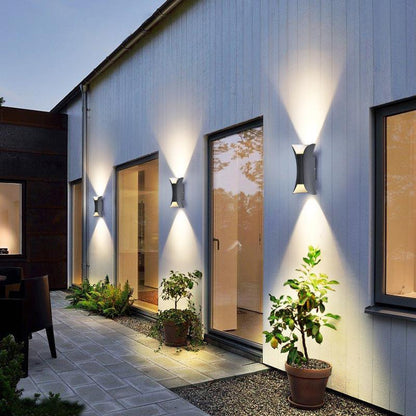 Up Down Lighting Wall Lights Modern Curved LED Waterproof Light