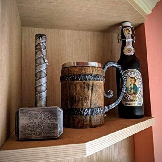 Rustic Nordic Viking Double Mug