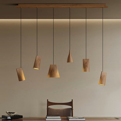 Walnut Solid Wood Minimalist Scandinavian Pendant Light