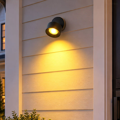 Waterproof Modern Round Adjustable Angle Outdoor Porch LED Wall Lights