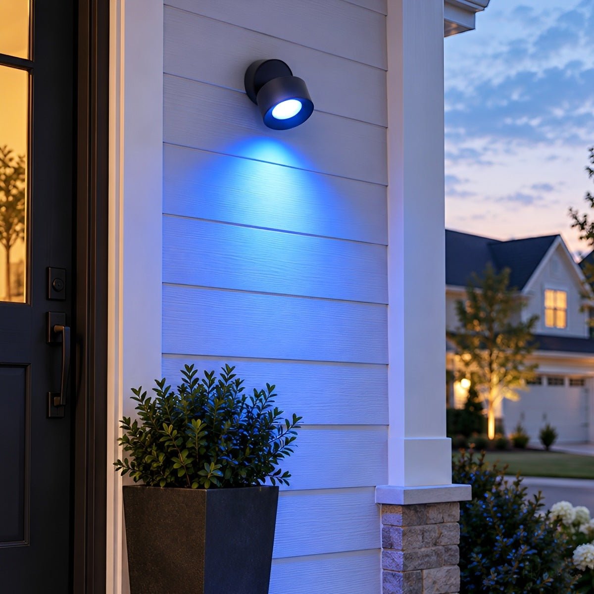 Waterproof Modern Round Adjustable Angle Outdoor Porch LED Wall Lights