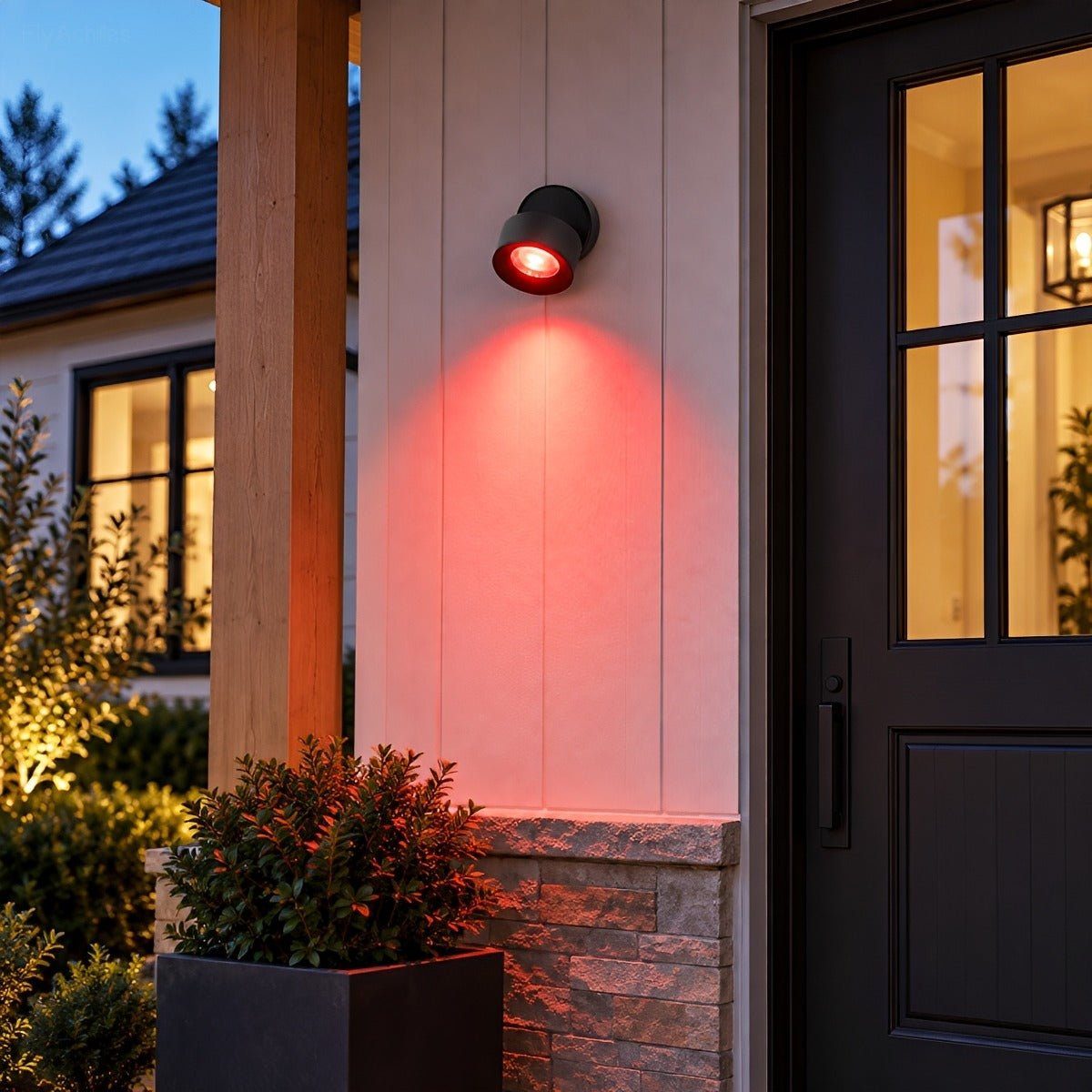 Waterproof Modern Round Adjustable Angle Outdoor Porch LED Wall Lights