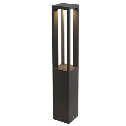 LED Bollard Garden Light Black Aluminum Garden Landscape Light