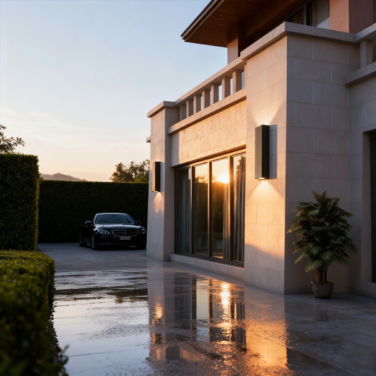 Waterproof Outdoor Rectangular Up and Down Exterior Wall Lights