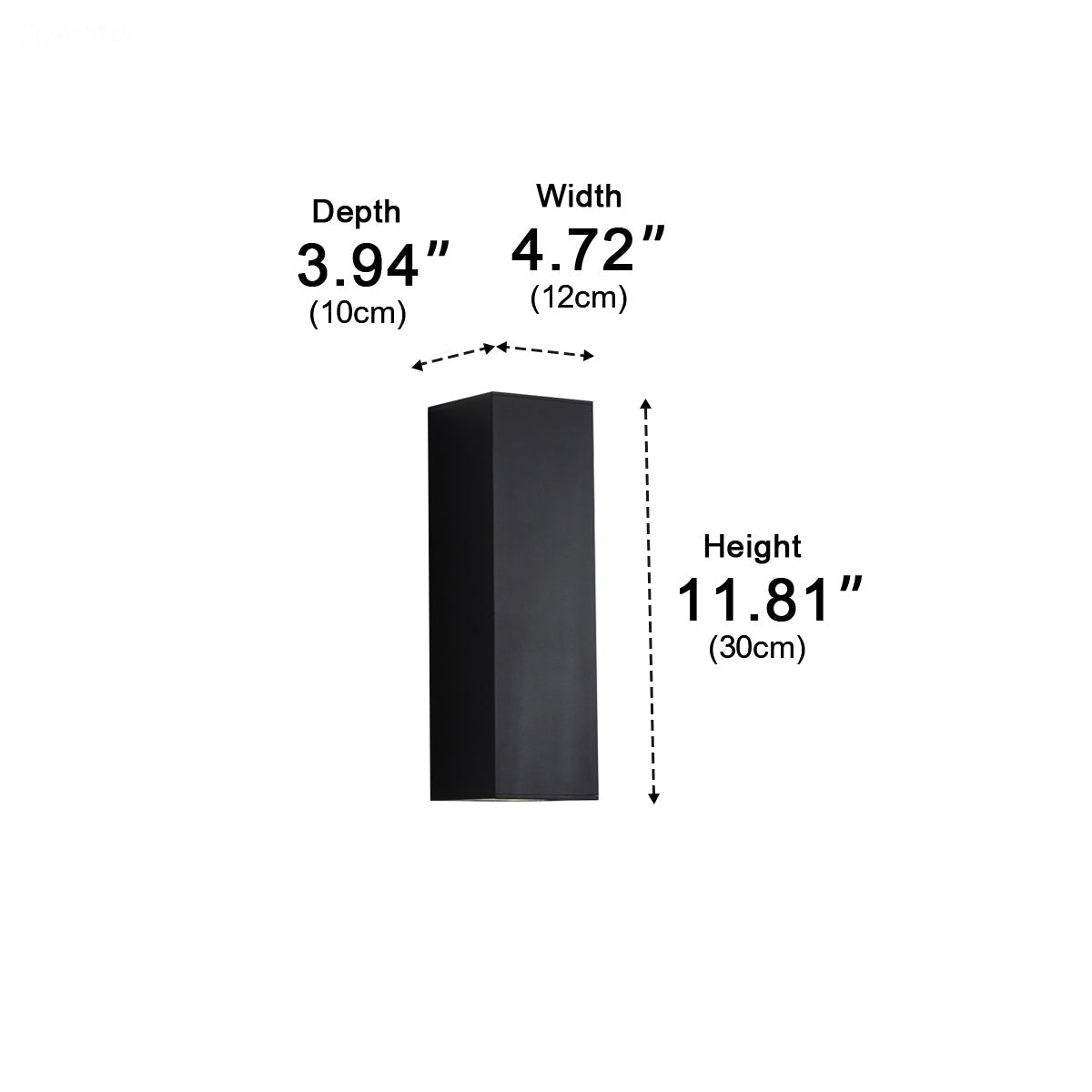 Waterproof Outdoor Rectangular Up and Down Exterior Wall Lights