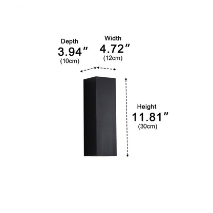 Waterproof Outdoor Rectangular Up and Down Exterior Wall Lights