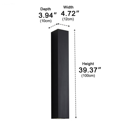 Waterproof Outdoor Rectangular Up and Down Exterior Wall Lights
