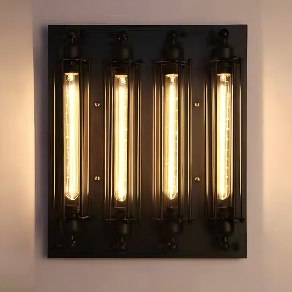 Vintage Industrial Iron Art LED Wall Sconces