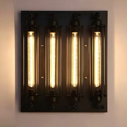 Vintage Industrial Iron Art LED Wall Sconces
